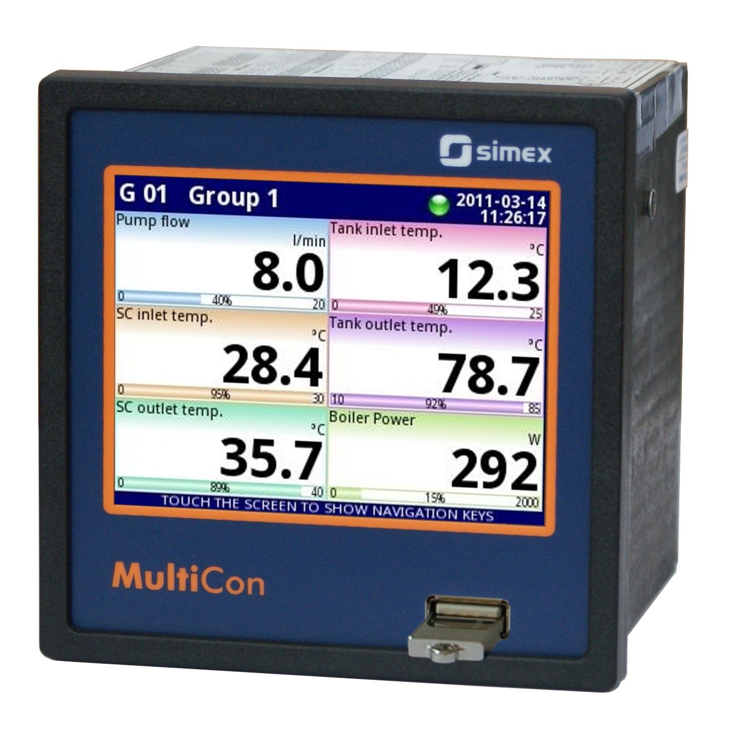 Indicateur contrôleur de pesage Modbus RTU MultiCon CMC 141 SIMEX