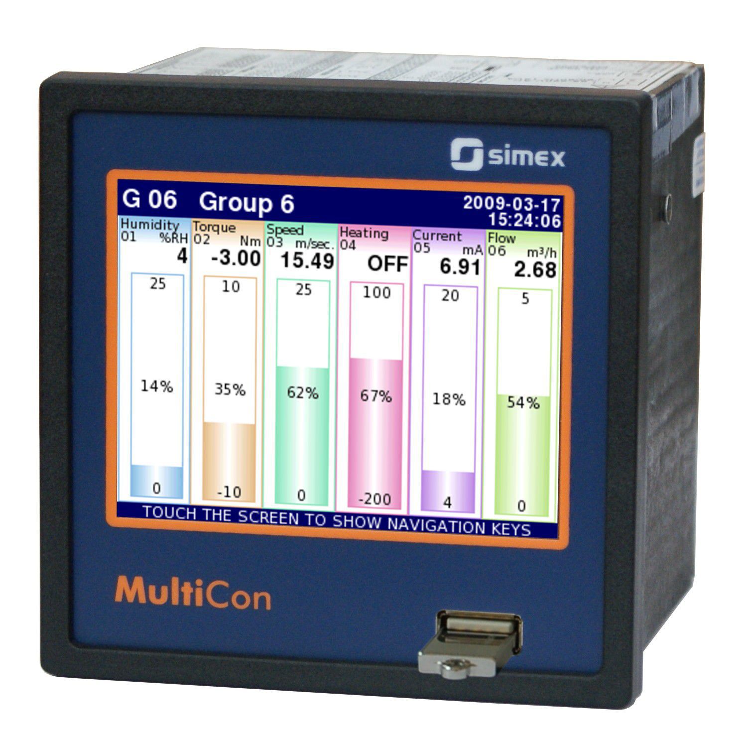 Débitmètre pour liquides MultiCon CMC 141 SIMEX Sp z o o pour