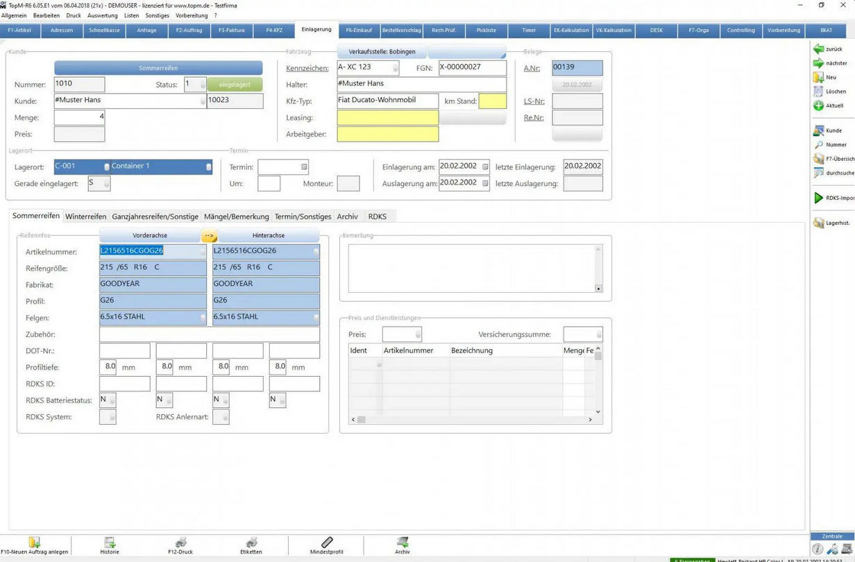 Logiciel De Gestion Topm R Topm Software Gmbh D Interface De