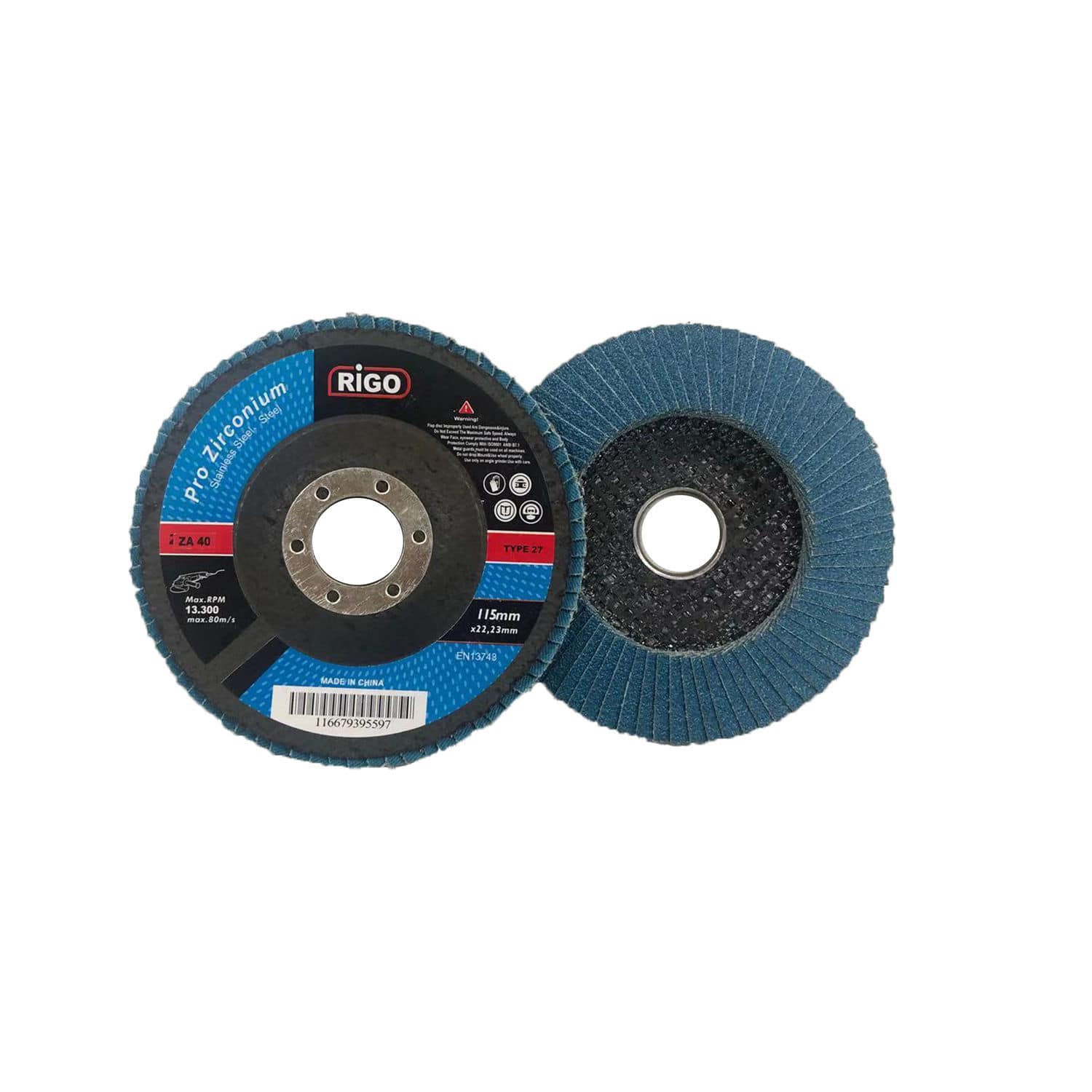 Disque à lamelle pour acier inoxydable DanYang Rigo Abrasives Co