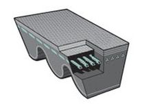 courroie de transmission trap&eacute;zo&iuml;dale crant&eacute;e 12.7 x 9 - 22.2 x 14 mm Dongil Rubber Belt
