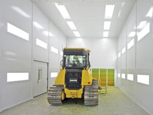 cabine de peinture fermée / pour matériel agricole / pour la chaudronnerie / pour applications aéronautiques