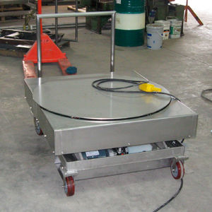 table élévatrice à ciseaux / électrique / mobile / tournante