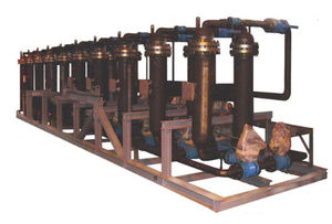 filtre pour liquide / multi-poches / en acier au carbone / en inox