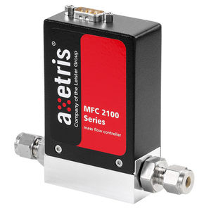 régulateur de débit massique / pour gaz / compact