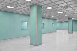 cloison pour salle blanche / en aluminium