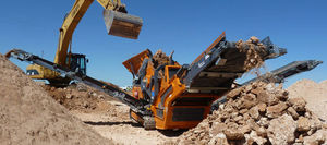 crible mobile / pour poudres / de contrôle / pour mine
