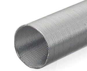 gaine de protection / annelée / pour câbles / en aluminium