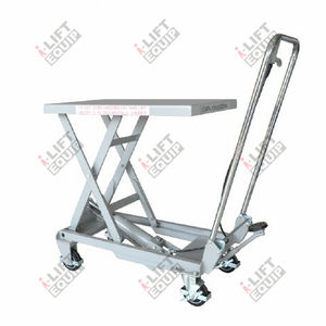 table élévatrice à ciseaux / hydraulique / manuelle / mobile