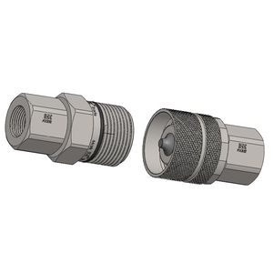 raccord à visser / droit / hydraulique / à haute pression