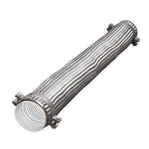 tuyau flexible pour produits chimiques / en acier / en PTFE / renforcé