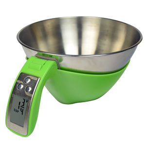 balance benchtop / avec afficheur LCD / plateau en acier inoxydable / avec batterie
