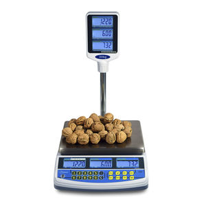 balance benchtop / avec afficheur LCD / en acier inoxydable / alimentaire