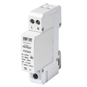 parafoudre de type 2 / AC / 2 pôles / sur rail DIN
