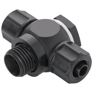 raccord à visser / en T / hydraulique / pneumatique