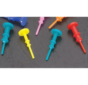 bouchon cylindrique / non fileté / en silicone / de manoeuvre en traction