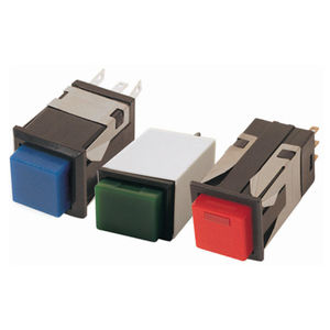 bouton poussoir à ressort / unipolaire / lumineux / électromécanique