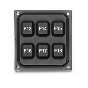 clavier numérique encastrable / en caoutchouc silicone / OEM / IP66