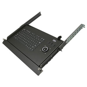 clavier monté sur rack-tiroir / à touches mécaniques / 101-104 touches / avec trackball