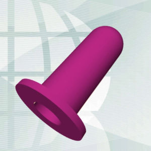bouchon conique / mâle / en silicone / à collerette