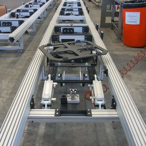 table tournante entraînée par moteur / horizontale / inclinable / pour convoyeur