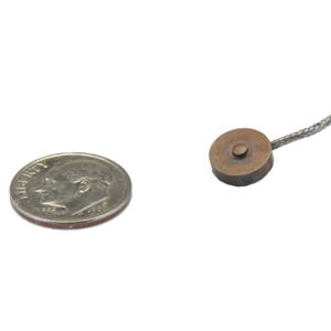 capteur de force en compression / type pancake / subminiature / par jauge de contrainte