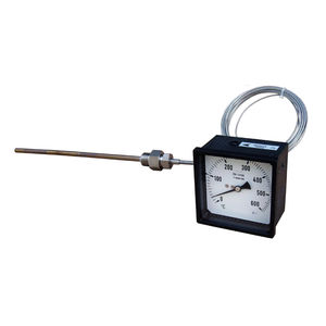thermomètre à dilatation de gaz à capillaire / analogique / à insertion / à cadran