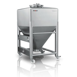 conteneur IBC en inox / pour produits pharmaceutiques / pour poudres / granules / de manutention