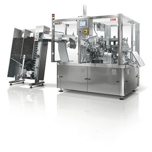 remplisseuse scelleuse pour tubes / automatique / rotative / pour produits pharmaceutiques