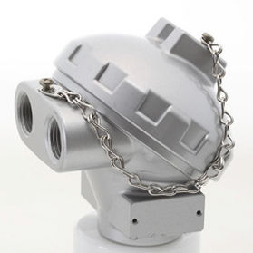 tête de raccordement aluminium / pour capteur de température