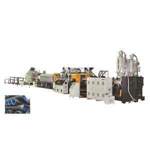 ligne d'extrusion pour tube annelé à paroi double / pour PP / pour HDPE / multicouche