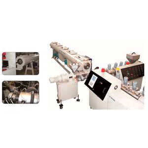 ligne d'extrusion de tubes / pour HDPE / pour le caoutchouc silicone / multicouche