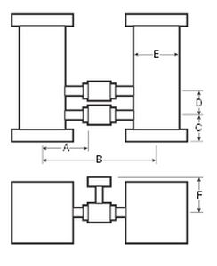 filtre à liquide / à panier double / duplex / commutable