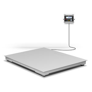balance au sol à profil bas / avec indicateur séparé / en acier inoxydable / à quatre capteurs