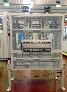 machine de découpe pour la mousse / par guillotine / de profilés / pour ligne d'extrusion