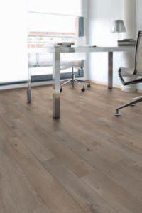 revêtement de sol acoustique / PVC / grand trafic / pour bureau