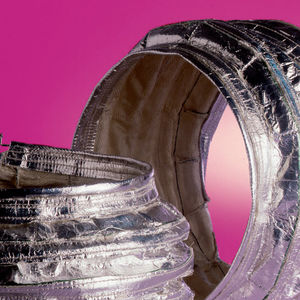 compensateur de dilatation en tissu / rond / pour canalisations / souple