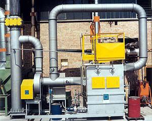 laveur de gaz Venturi / à voie humide / chimique