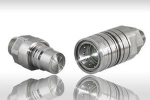 raccord rapide / droit / hydraulique / en acier inoxydable