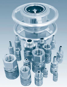 raccord rapide / droit / hydraulique / pour air comprimé
