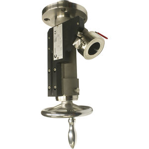 vanne à piston / avec volant / d'échantillonnage / avec membrane de sécurité