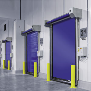 porte à enroulement / pour chambre froide / industrielle / rapide