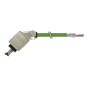 connecteur de données / RJ45 / rectangulaire / coudé