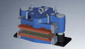 étrier de frein à disque / serrage hydraulique / desserrage à ressort