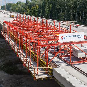 coffrage de travée de pont