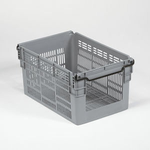 caisse en PEHD / de stockage / gerbable / avec poignées