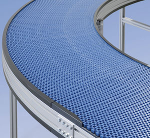 convoyeur à bande modulaire / modulaire / courbe