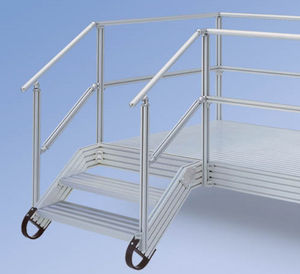 escalier droit / en aluminium