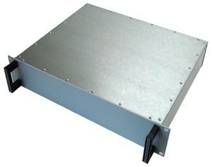 boîtier rack 19" / rectangulaire / en acier / CEM
