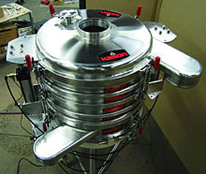 crible vibrant circulaire / pour produits en vrac / pour l'industrie agroalimentaire
